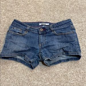 DKNY denim shorts size 12 kids